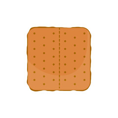 Graham Cracker Isolated On White