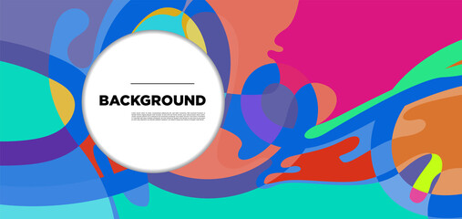Vector colorful liquid abstract background pattern