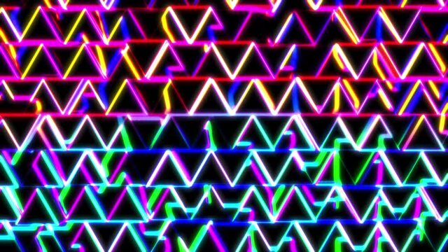 Neon Herringbone 2 - Close-Up
