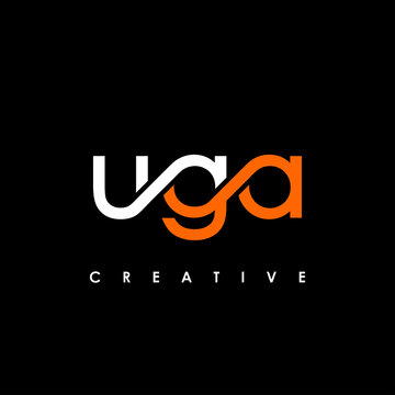UGA Letter Initial Logo Design Template Vector Illustration