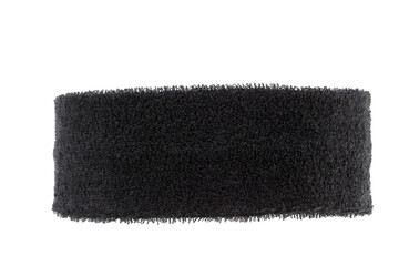 Fototapeta na wymiar Black traimimg headband isolated on white