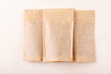 Blank coffee packs