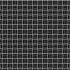 シンプルな和風パターン　算木崩し　白黒