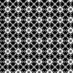 シンプルな和風パターン　白黒