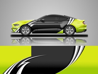 Premium racing and rally car wrap design