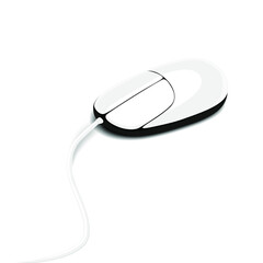 Computer mouse isolated on a white background. 3d rendering