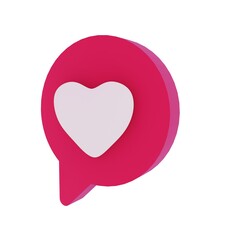 3d rlike render isolated icon