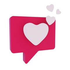 3d rlike render isolated icon