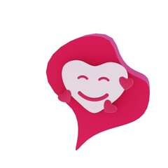 3d rlike render isolated icon