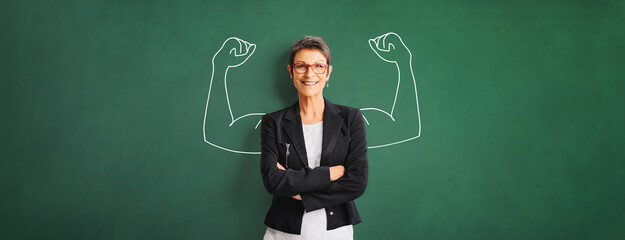 Portrait of a successful, strong business woman