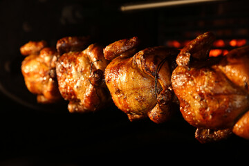 Grilling Whole Chickens Rotisserie Machine