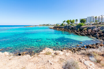 Protaras seascape in south Cyprus