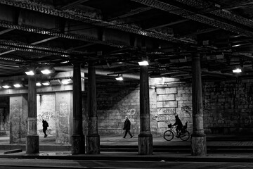 Brancion tunnel along the large boulevards of Paris.