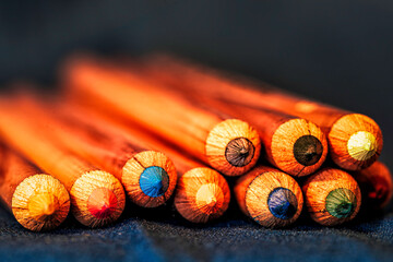 Colored Pencils Macro 1