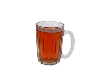 Tea without milk on white isolated background