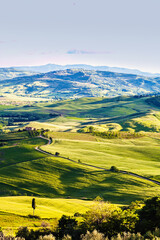 Tuscany landscape near Pienza.