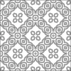Geometric vector pattern with triangular elements. Seamless abstract ornament for wallpapers and backgrounds. Black and white colors. 