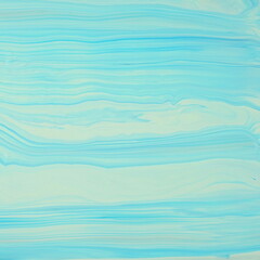 Hand drawing with acrylic white and blue  paint. Abstract artistic background. Paint strokes. Modern Art.