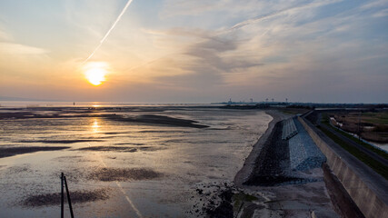 岱明海床路【熊本県玉名市】