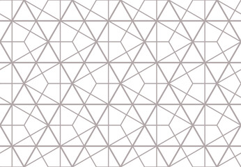 The geometric pattern with lines. Seamless vector background. White and gray texture. Graphic modern pattern. Simple lattice graphic design.