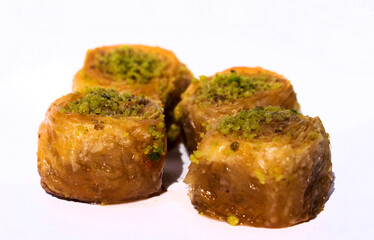 Sweets, traditional Turkish cakes - Baclava. Turkish desert.
