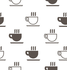 Coffee cup icon on white background