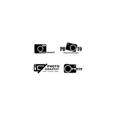 photography Camera set icon vector logo design