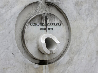 Marble well in Carrara mountains - Italy