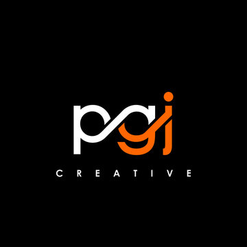 PGJ Letter Initial Logo Design Template Vector Illustration