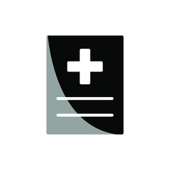 Obraz premium Illustration Vector graphic of medical report icon