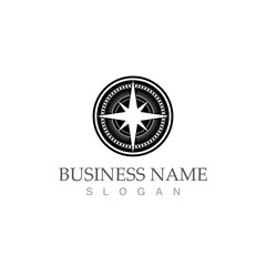 compass logo template vector icon illustration
