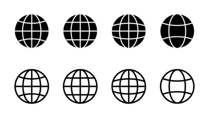 Web icon set. go to web icon. web click icon