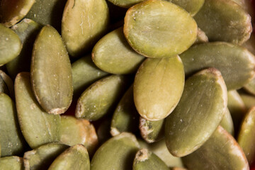 cerca de semillas de calabaza