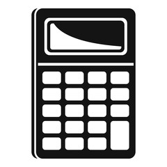 Calculator icon, simple style