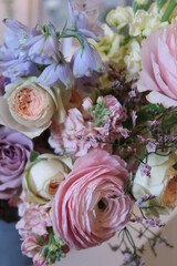 A bouquet of colorful flowers as a gift