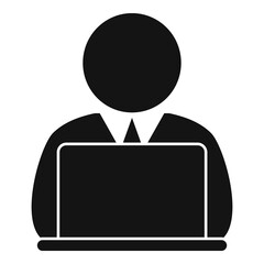 Home trader work icon, simple style