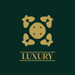 Mandala Geometric ornament logo Elegant premium icon vector design