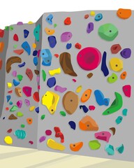 bouldering wall