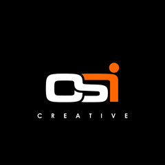 OSI Letter Initial Logo Design Template Vector Illustration
