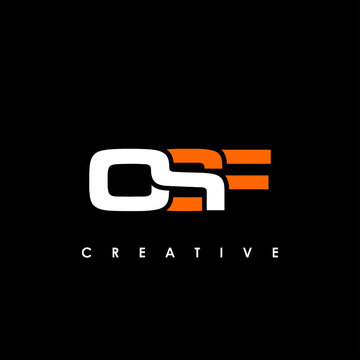 OSF Letter Initial Logo Design Template Vector Illustration