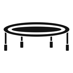 Gym trampoline icon, simple style