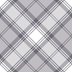 Lindsay tartan plaid herringbone pattern in grey and white. Seamless traditional famous clan tartan check in new colors for scarf, throw, poncho, blanket, other spring autumn winter fabric design.