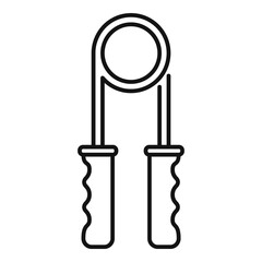 Gym hand training tool icon, outline style