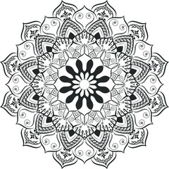 Ramadan Karim Mandala Template Design 