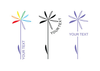 Abstract flower, logo.