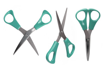 Mockup: stationery scissors isolated on white background