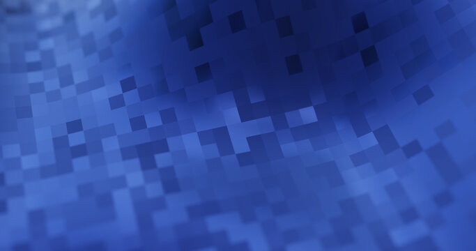 blue abstract background, flowing patterns and lines. Metallic material. 3D rendering © Quardia Inc.