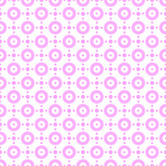 Abstract Seamless Pattern Pink Doodle Geometric Figures Background Vector