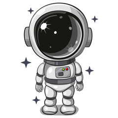 Astronaut isolated on a white background © reginast777