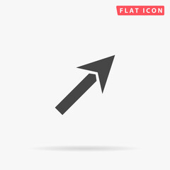 Up Right Arrow flat vector icon